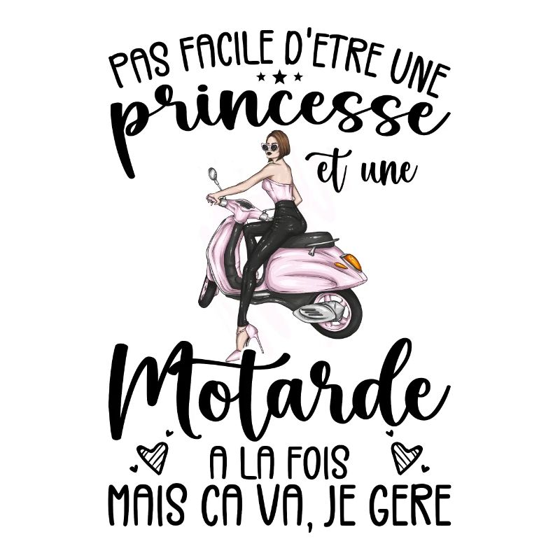 Princess And Biker At The Same Time Motorcycle Gift Idea