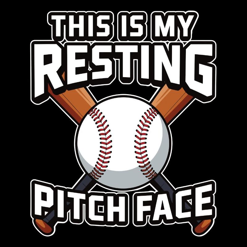 This is my resting Pitch Face Funny Baseball Pun
