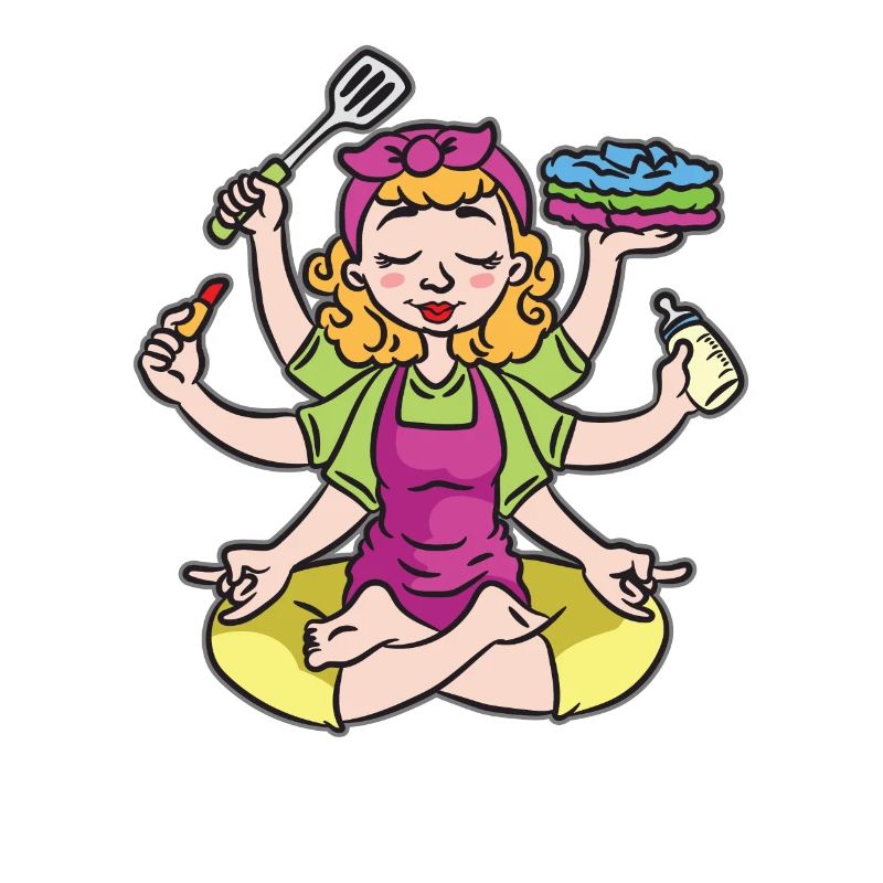 Mamaste Mama Mutter Yoga Pose