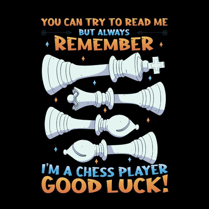 Try to read me, chess player