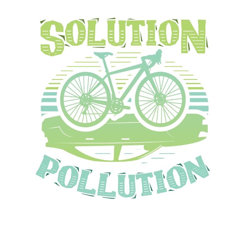 Polution Solution Umweltschutz Radfahren