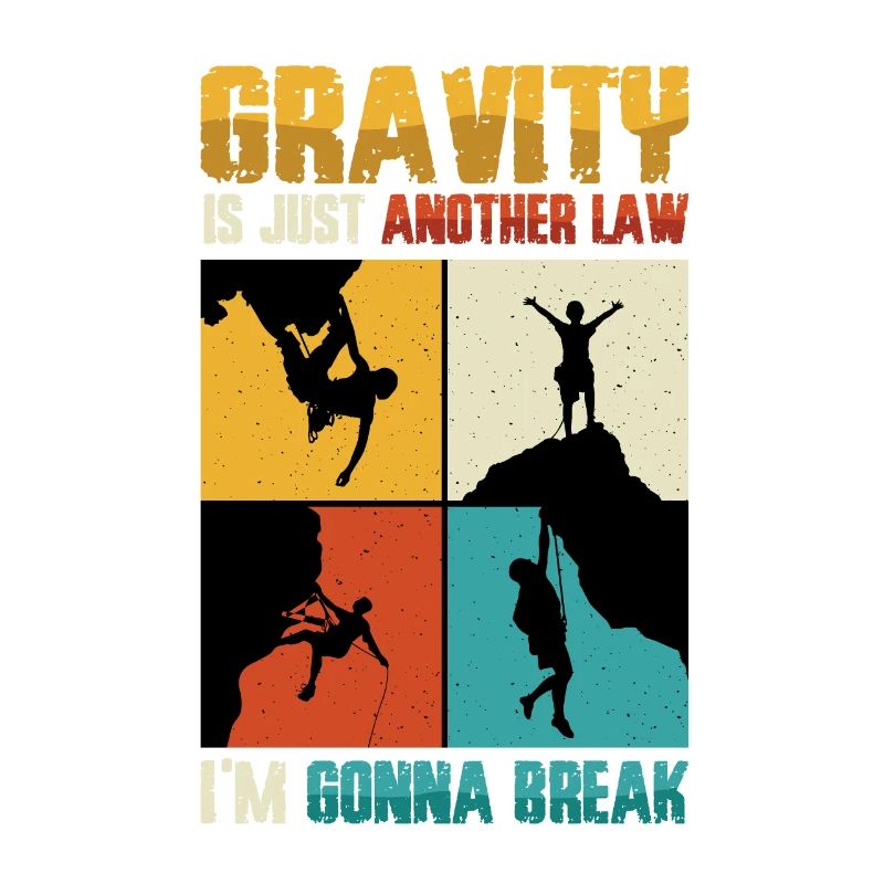 Anti-gravity bouldering, rock climbing