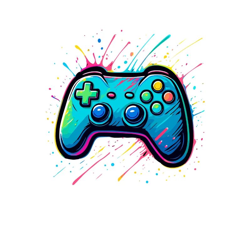 Farbiger Splash Gamer Controller