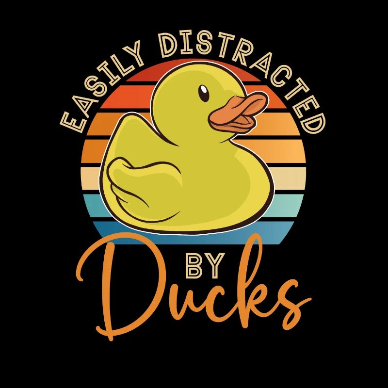 Facilement distrait par les canards Duck Lover Ducks Farm