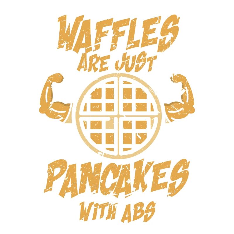 Waffles abs pancakes six pack gift