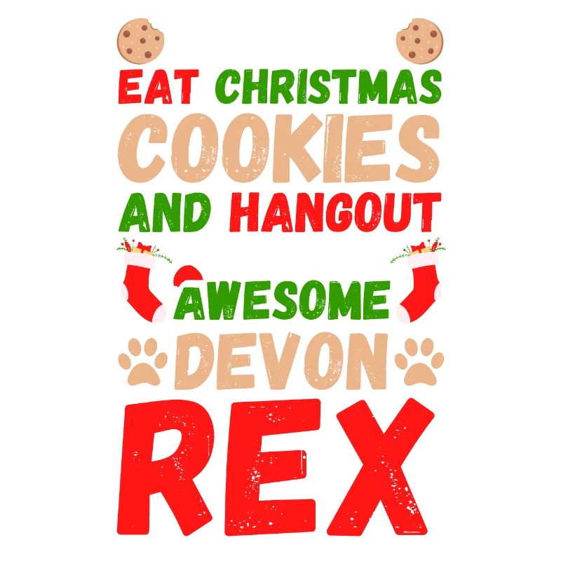 Chat de Noël Devon Rex Cookies