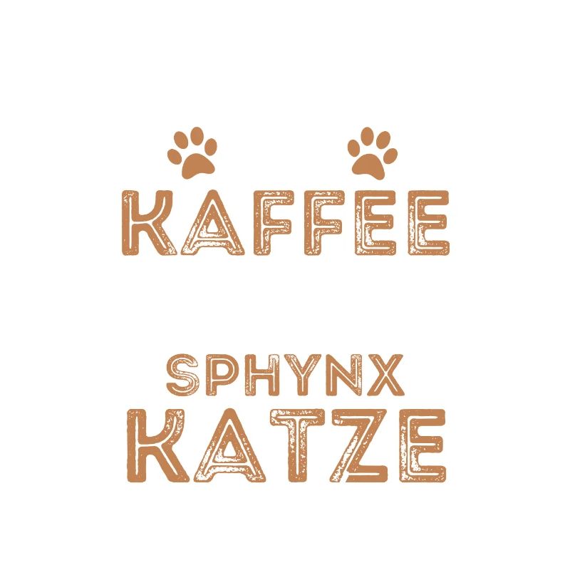 Sphynx Katze Kaffee Cafe