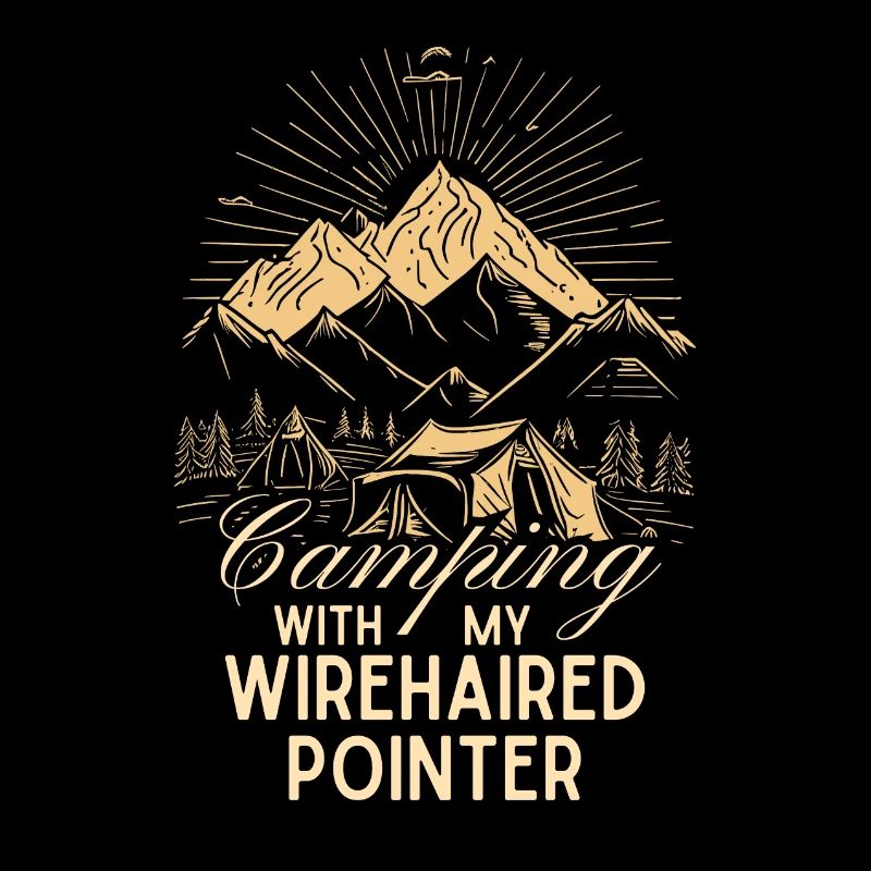 German Wirehaired Camping Wirehaired Pointer