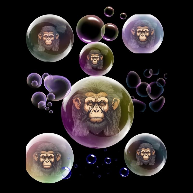 Soap Bubbles Monkey