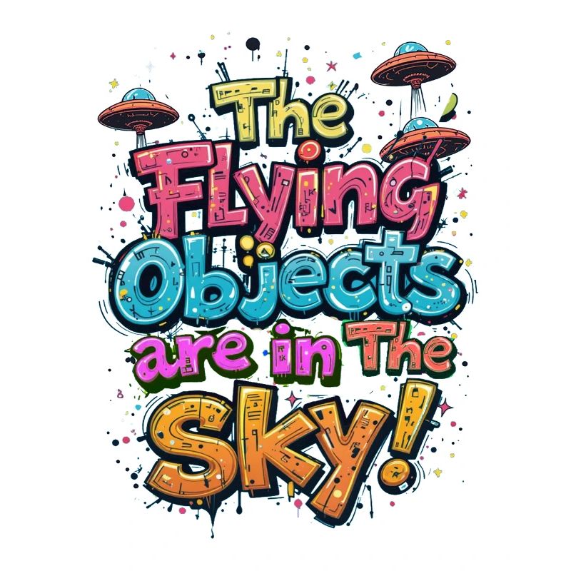 Objets volants dans le ciel