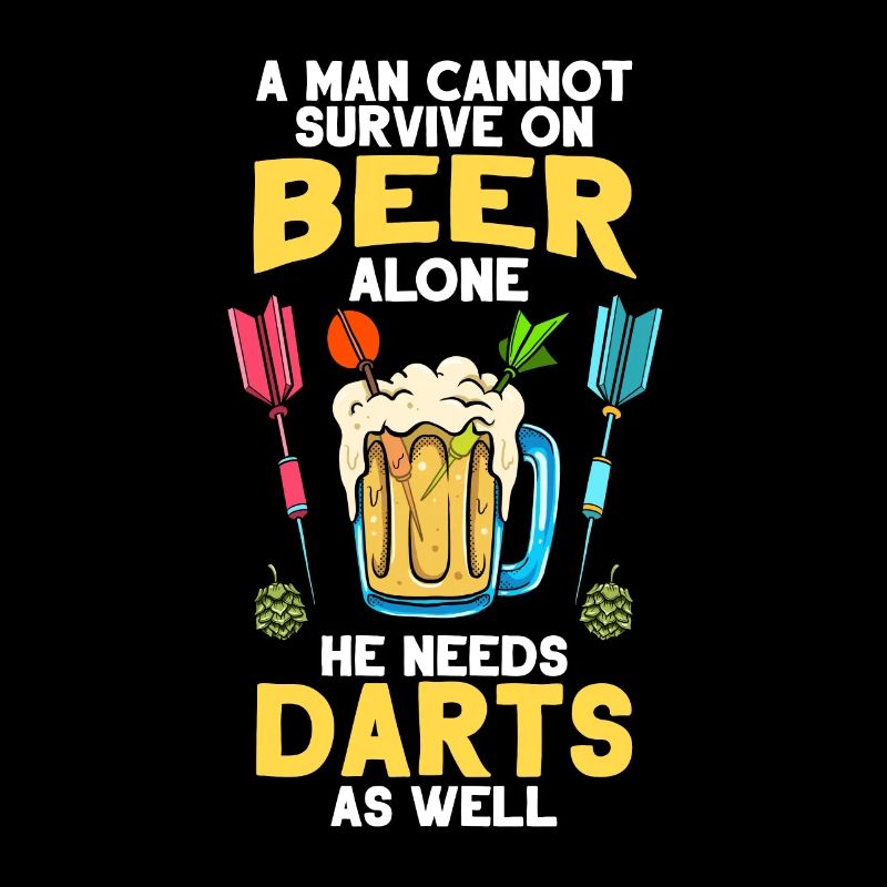 Dart Dartboard A Man Cannot Survive On Beer Darts