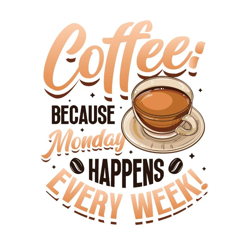 Coffee, because Monday happens every week