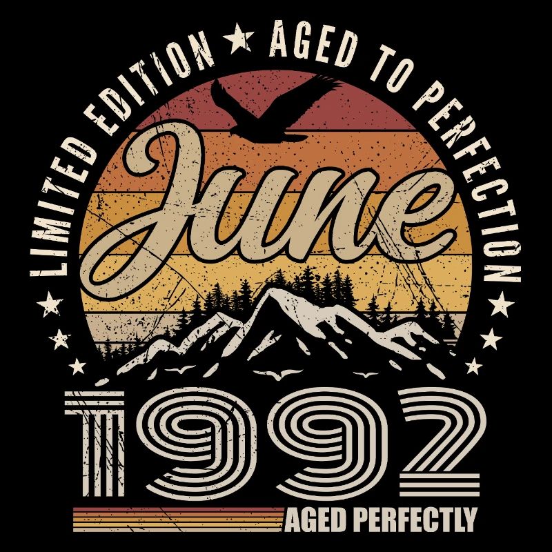 June 1992 33rd Anniversary Gift June 1992 Retro