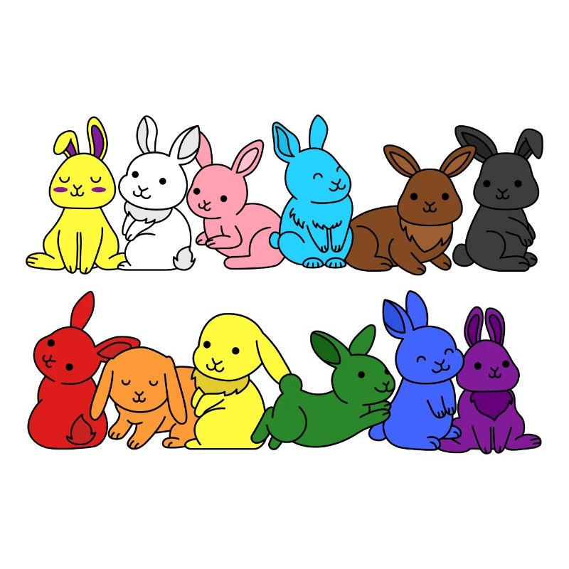 Fierté Progrès Flag Lapin Égalité