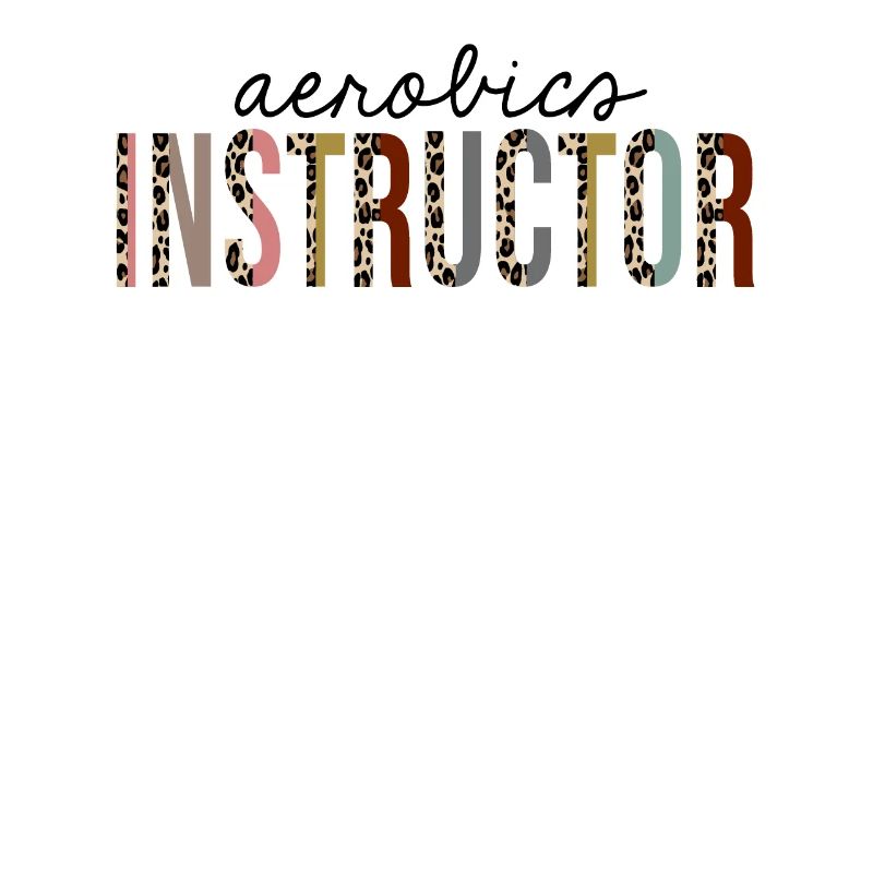 Aerobics Instructor Leopard Print Funny