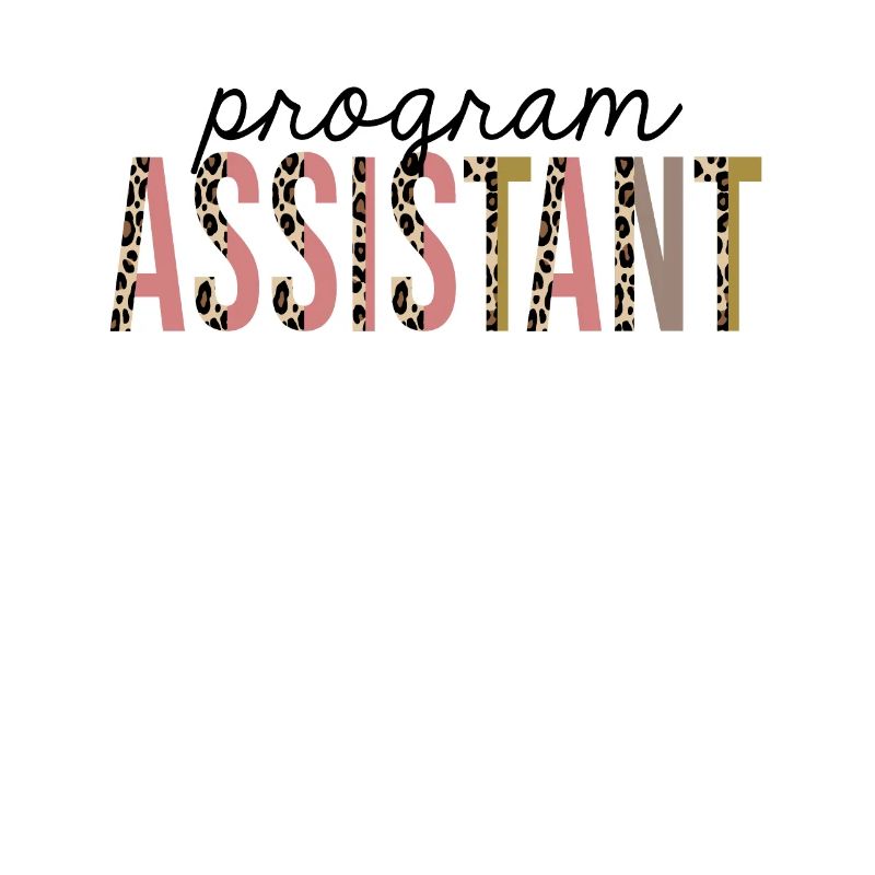 Program Assistant Leopard Print Funny