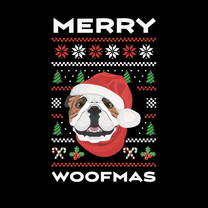 Bouledogue anglais Joyeux Noël
