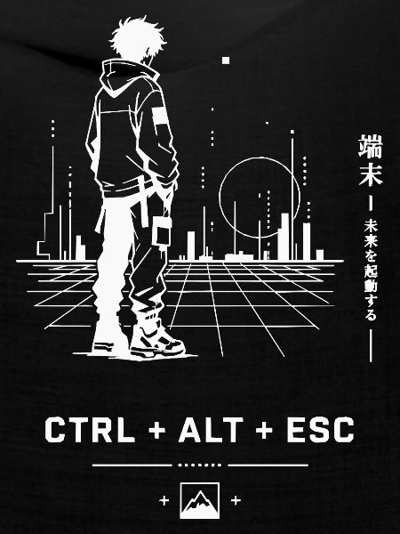 Ctrl Alt Esc Neon Skyline