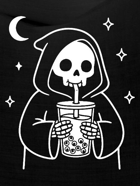 Sensenmann mit Bubble-Eye Tea