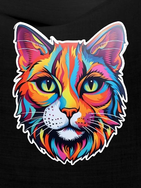 Katze psychedelisch