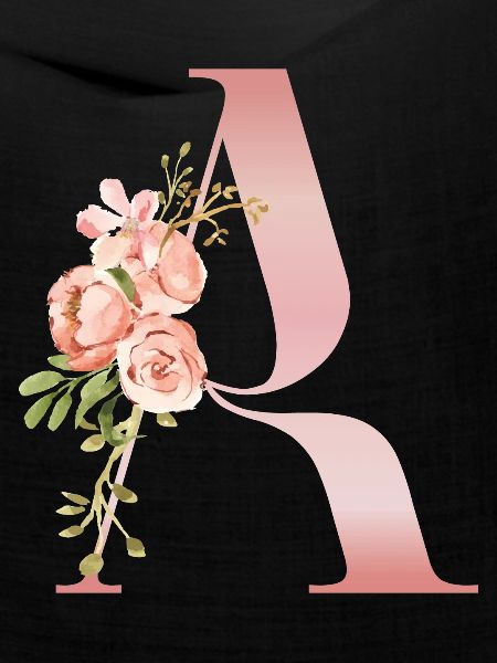 Monogramm Ein Pastellblume