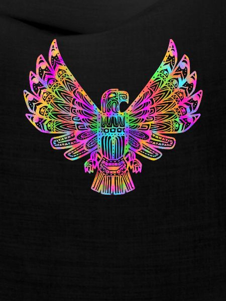 Psychedelischer Ureinwohner-Vogel - geistiges Geschenk