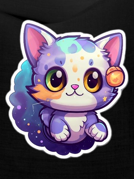A cute space kitty