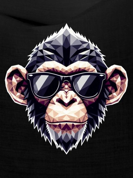 Affe Brille Polygon