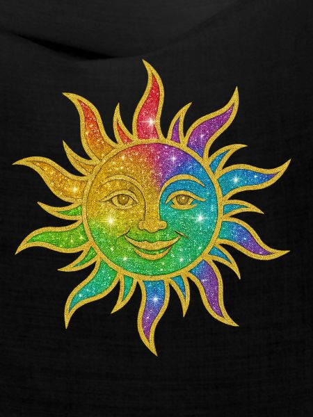 Regenbogen Sonne Glitzerstern