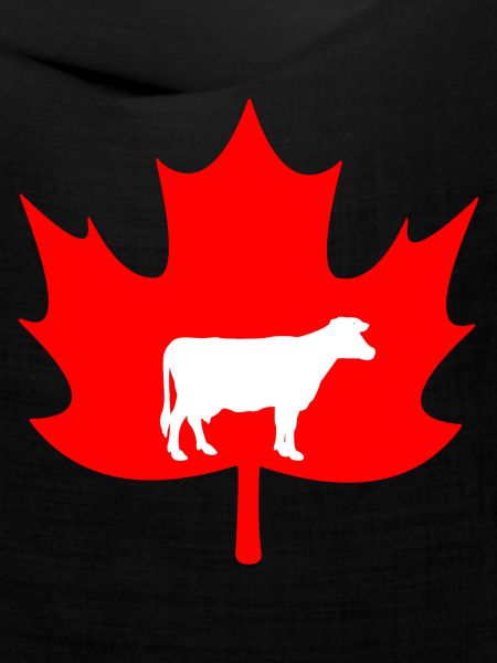 Kanada-Ahornblatt-Kuh-Logo