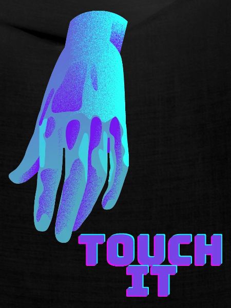 Touch It - blaue Hand