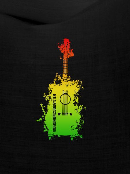 Regenbogen Splatter Gitarre
