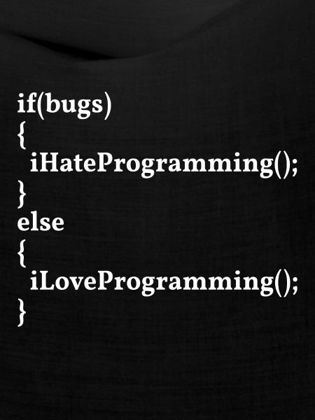 LoveProgramming, HateBugs! #InformatikerHumor