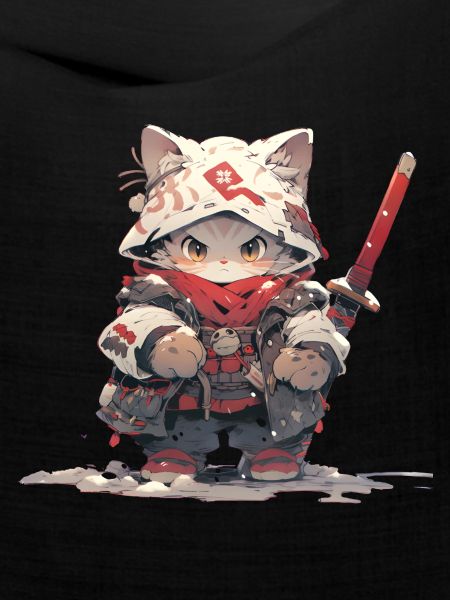 Cute Cat Samurai