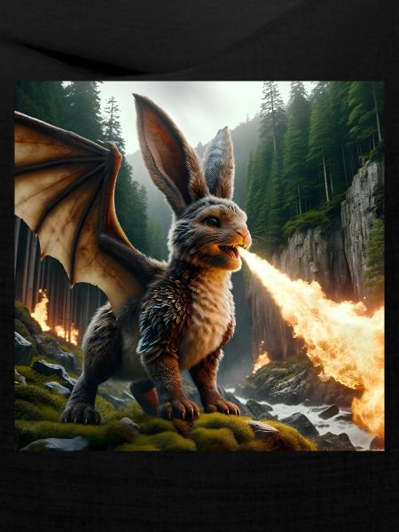 Feuerspeiender Hase Drache #13