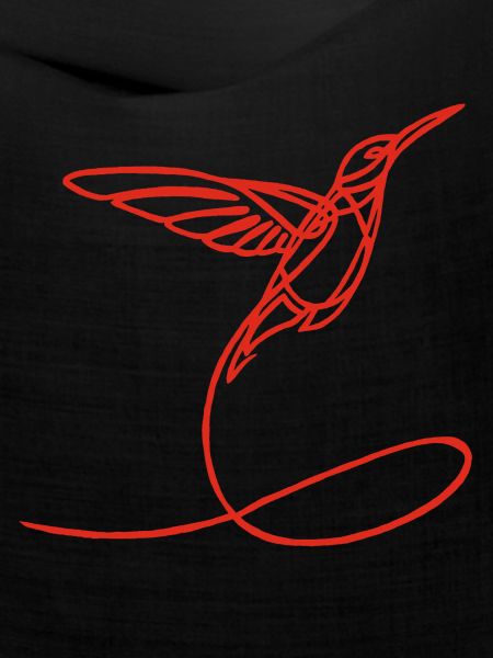 Roter seltsamer Vogel
