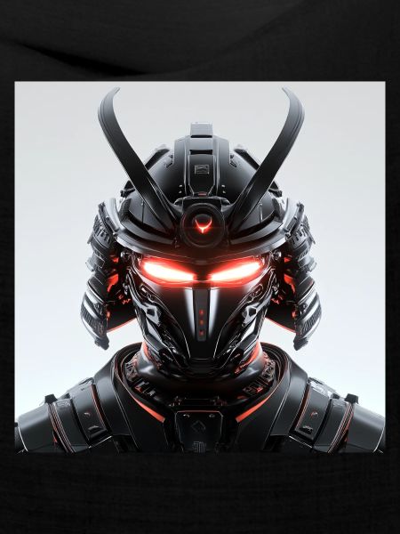 Digitale Samurai Futuristische Maskerade