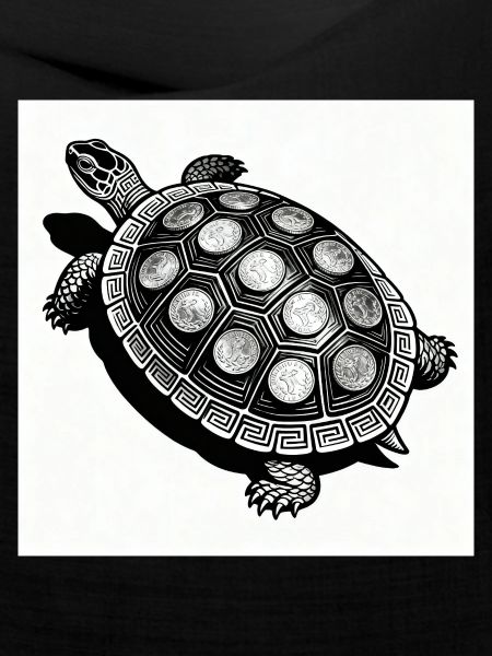 Münz-Schildkröte Geometrie
