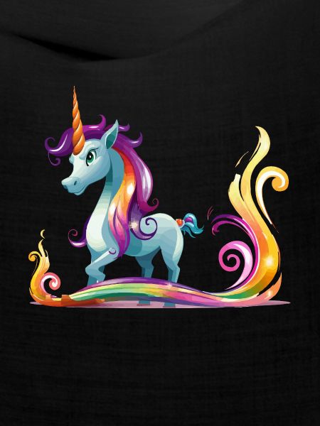 Regenbogen-Einhorn Farbströme