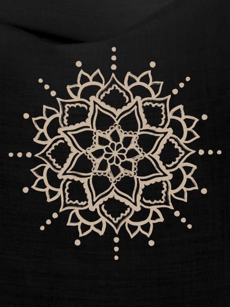 Beige Mandala-Blüte