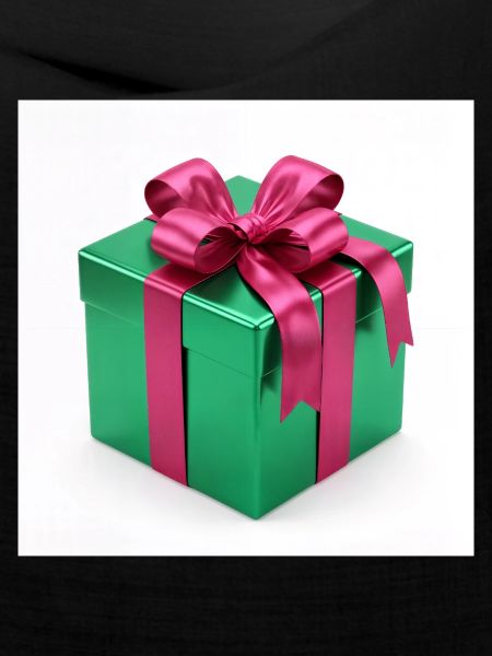 Grünes Geschenkpaket