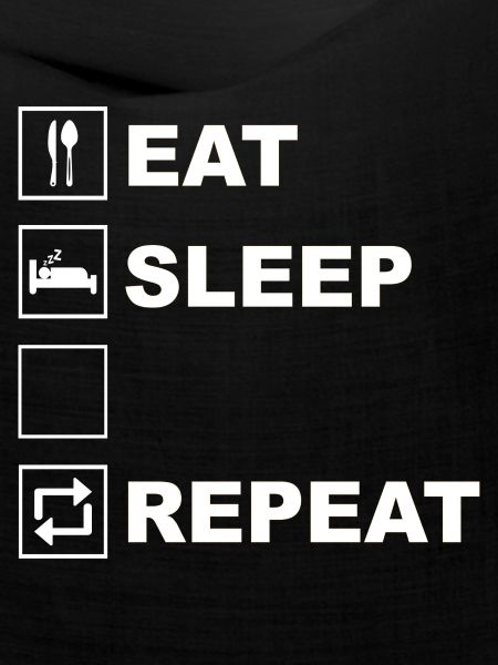 Eat Sleep Repeat Icon Layout