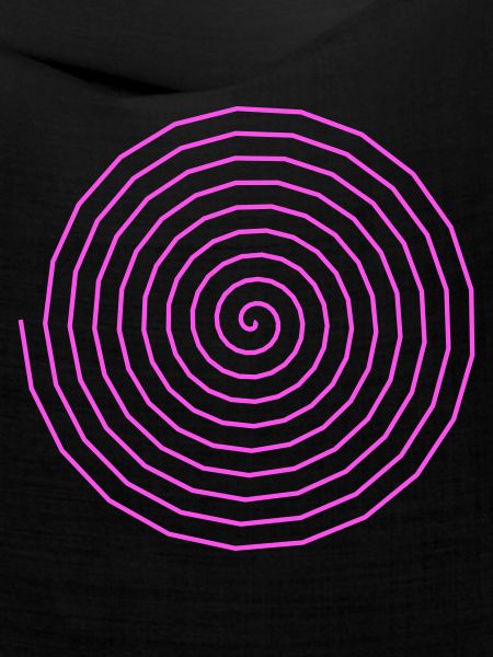 Buntes Spiraldesign für psychedelischen Stil