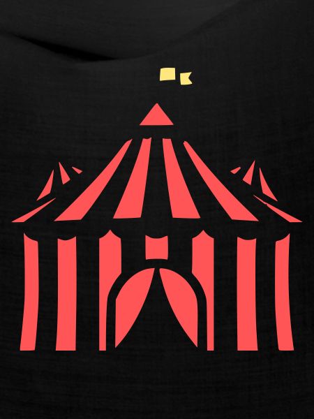 Zirkuszelt Flat Design Event