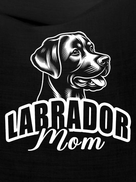"Labrador Mom" mit Hundekopf