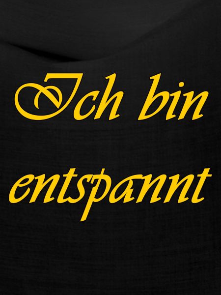 Ich bin entspannt
