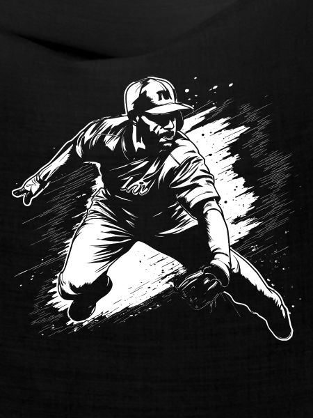 Baseballer Zeichnung
