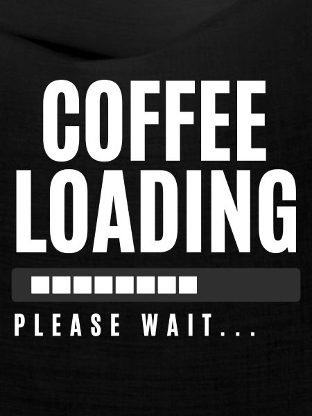 Kaffee wird geladen Bitte warten