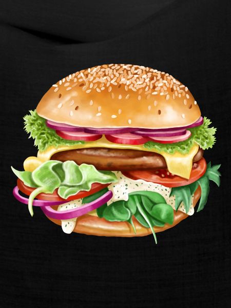 Saftiger Burger triple cheese dressing