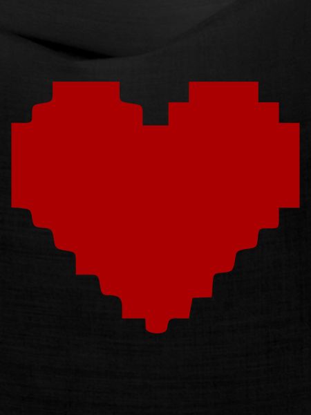 Rotes Herz rot Pixelherz Geschenk 